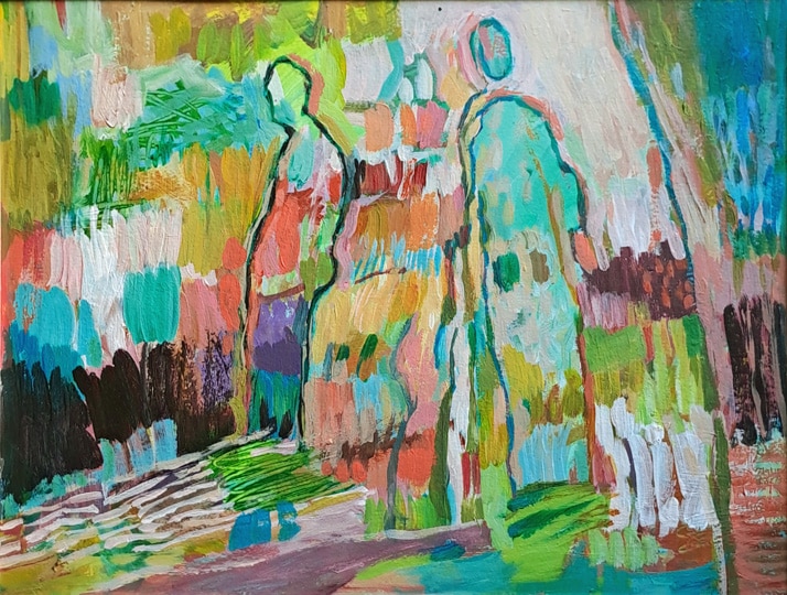 peinture acrylique sur papier de Christine Garuet